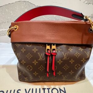 Louis Vuitton Tuileries Besace Carmel Red Hobo Tote Bag